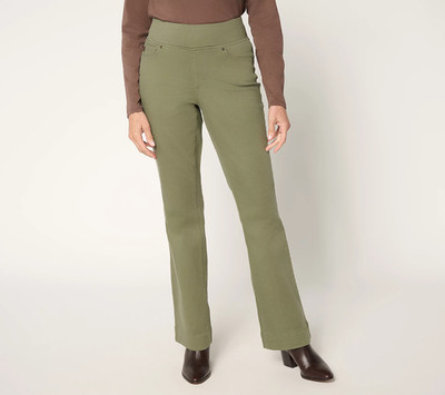 Belle by Kim Gravel TripleLuxe TWILL  Boot Cut Jean TEA LEAF 1 GREEN MP - NWOT