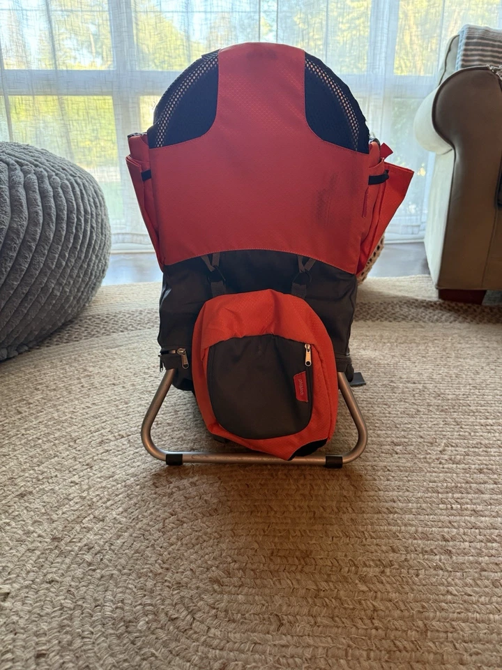 phil&teds Parade 儿童背带框架背包,橙色 - 紧凑,轻便 (4. — 第 3/4 张图片