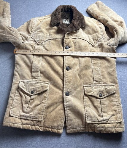 H Bar C Ranchwear Jacket Mens Brown Sherpa Lined Coat Western Cowboy Vintage - Picture 23 of 24