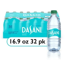 Dasani Purified Water Bottles, 16.9 fl oz, 32 Pack