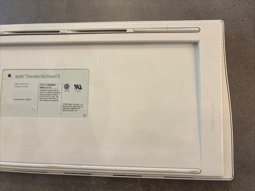 Apple Extended Keyboard II M3501 - ADB Works For Power Macintosh White ALPS 1990 - Picture 9 of 10