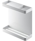 Yamazaki Magnetic Wrap Holder White Approx. W15.5 x D5.2 x H15.5cm Tower Kitchen