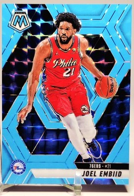 2024-25 Panini Mosaic - Joel Embiid #152 Fluorescent Blue Mosaic Prizm /75