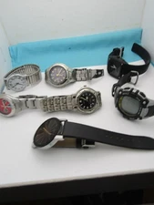 Lot of 7  Mixed Wrist Watches As Is lot Timex, Casio, Geneva, + See Description