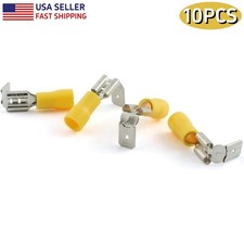 10PCS Piggyback Quick Disconnects 12-10AWG Wire Spade Connectors Male/Female US