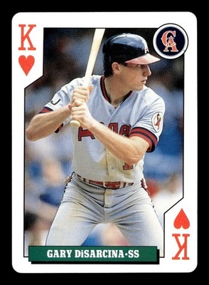 1992 Bicycle Rookies Playing Cards King of Hearts Gary DiSarcina RC B190