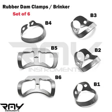 Universal Bicuspids Premolar Dental Rubber Dam Clamps Brinker Tissue Retractors