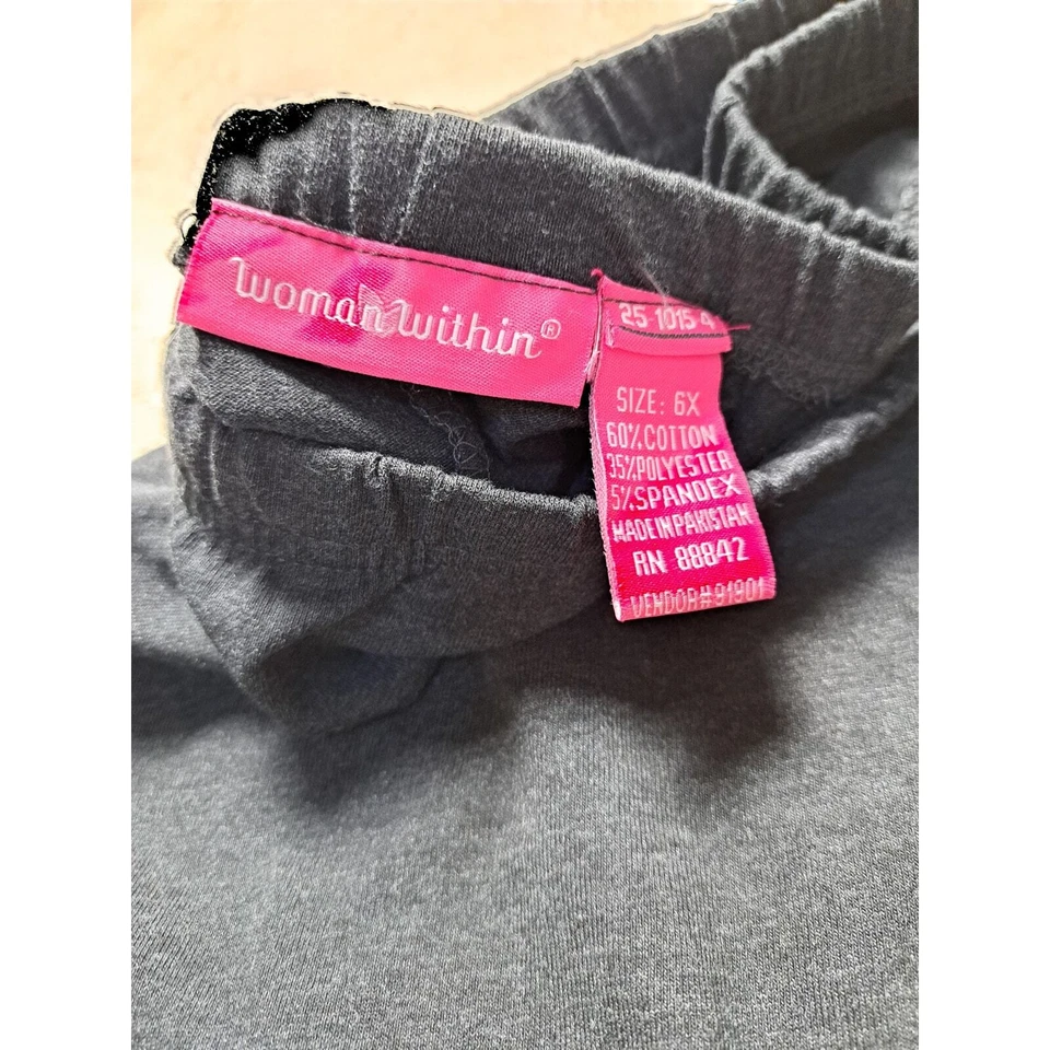 Leggins Mujer Interior Gris Talla 6XL Tejido Suave Elastizados Informales Pierna Recta Foto 2 de 2