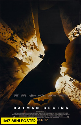 Batman Begins (2005) Movie Poster 11x17 Superhero DC Comics Nolan