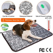 Waterproof Electric Heating Pad Heat Warmer Mat Bed Blanket for Pet Dog Cat US