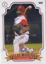 2021 Stockton Ports Dallas Woolfolk RC Rookie Oakland Athletics