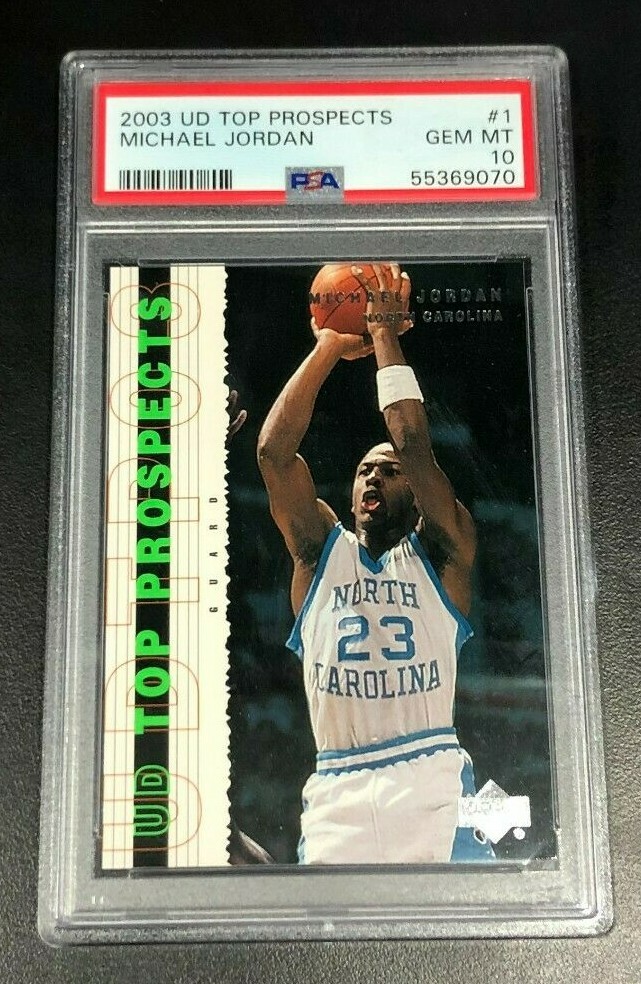 2003 ud マイケルジョーダン PSA10 PSA 10 - 2003 2003/04 UD Top Prospects MICHAEL JORDAN #1 UNC Tar