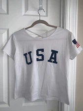 SS SHIRT CROP TOP - White - USA - Romwe - Junior - Medium