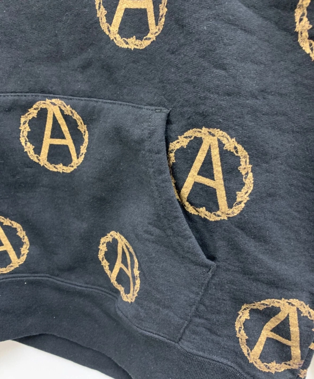 Felpa con cappuccio SUPREME × UNDERCOVER logo nero oro taglia M