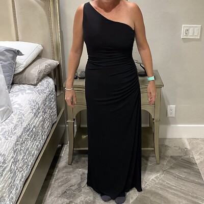 laundry by shelli segal Black Evening Gown Beaded Accent