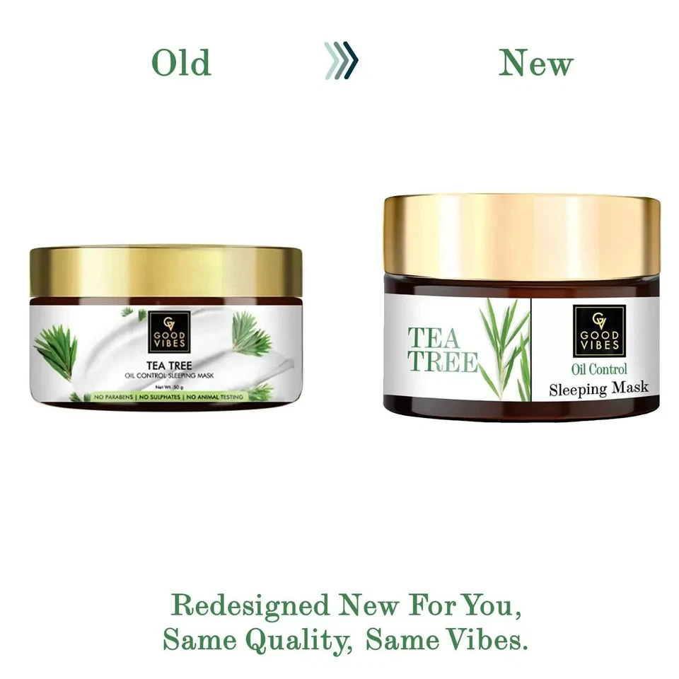 Good Vibes Tea Tree Oil Control Sleeping Mask (50 g) - Image 2 of 4