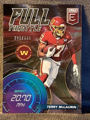 Terry McLaurin 2021 Donruss Elite Full Throttle /349 #FT10 Washington Football