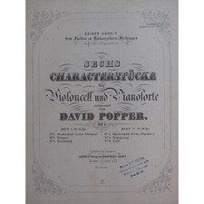 Popper David Six Character Pieces Volume 1 Piano Cello Ca1865