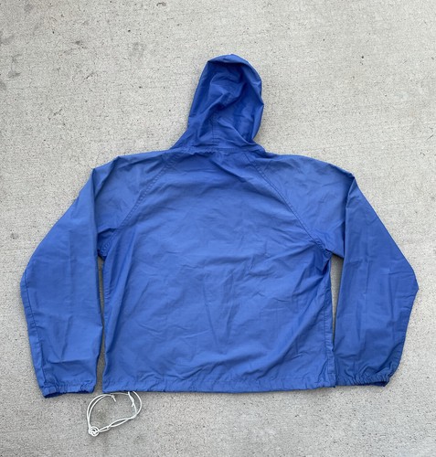 Vtg Patagonia Rafting Anorak Shell Jacket Blue Coat Hooded Windbreaker Sz Medium - Picture 2 of 7