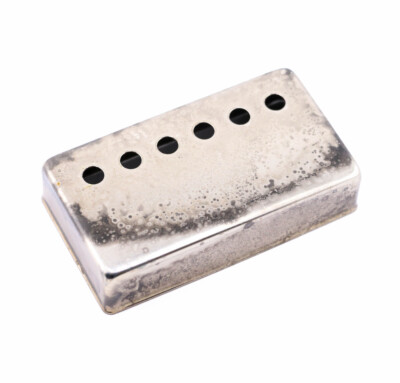 AGP   - Aged Relic Chrome Humbucker Cover Single *50mm Pole Spacing #1252466