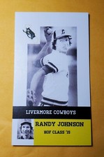 Livermore HS CA RANDY JOHNSON Hall of Fame Celebration card 2015
