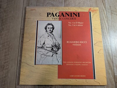 Violin Concerti, No. 1 In D Major, No. 2 In b Minor Niccolo Paganini London VG+