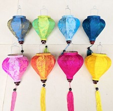 Set 8 pcs Christmas lanterns Mini Lanterns 10cm for Christmas Tree Decor