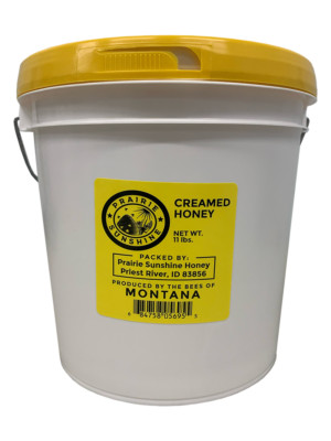 Prairie Sunshine 100% Pure Naturally Creamed Honey (11 lb) Better than Whipped!