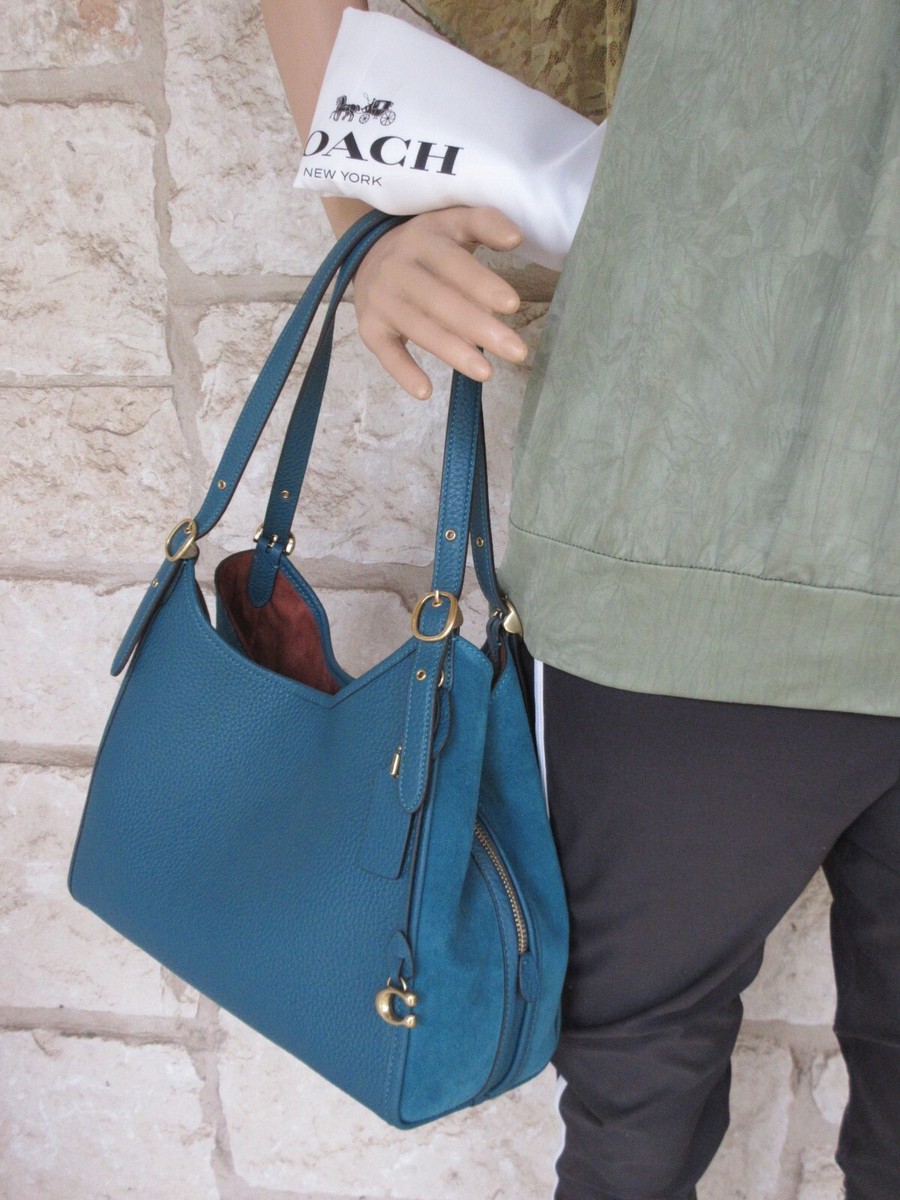 バッグ Vintage Coach Tote Bag Mint Blue Leather COACH VINTAGE WAVERLY LEATHER TOTE BAG 4133 AQUA | eBay