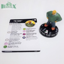 Heroclix Fantastic Four set The Thing 049 Super Rare figure w/card 