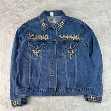 Classic Original Boom Boom Womens XL Blue Denim Jacket - Made in USA