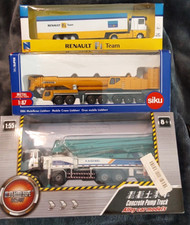 Siku 1886 Liebherr Mobile Crane with Renault truck and KDW Concrete pump truck