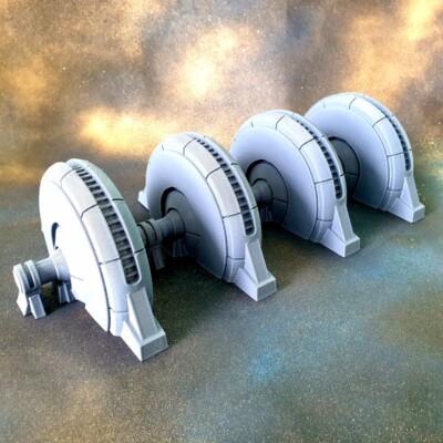 CUSTOM SHIELD POWER GENERATOR for 3.75 INCH (1:18) FIGURE DIORAMA