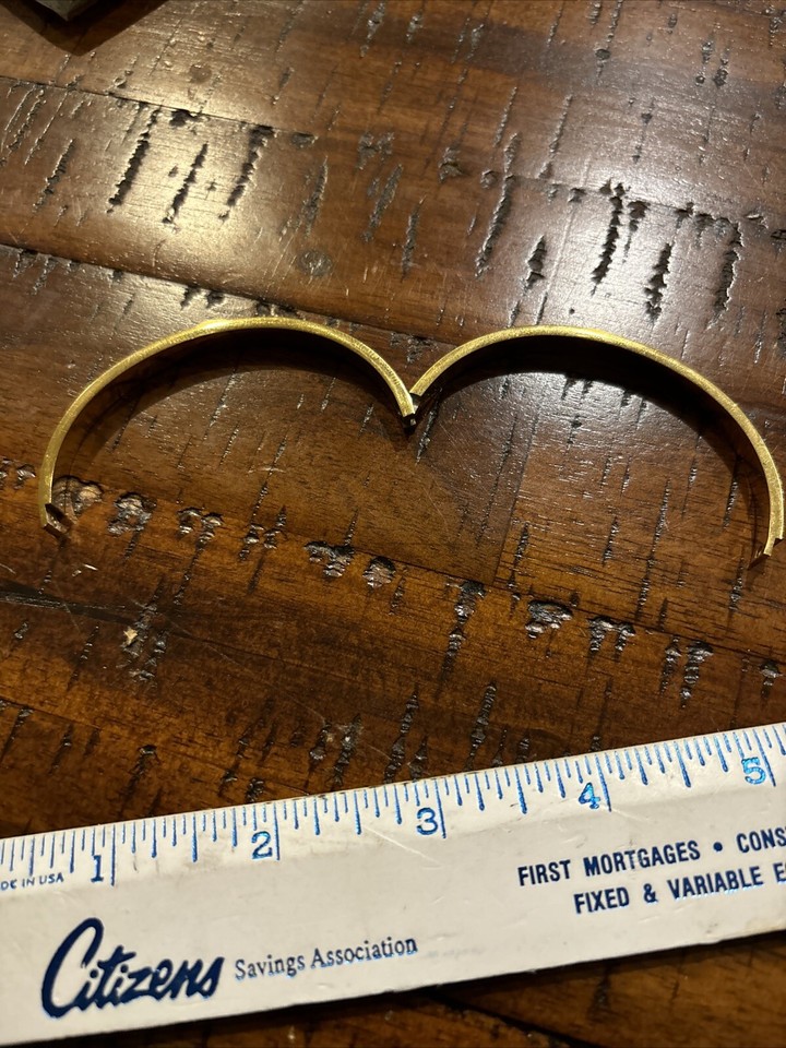 Gold Colored Bangle Bracelet With + All Around It No Brand Name eBay