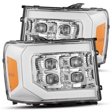 Alpharex Nova For 2007-2013 Gmc Sierra Led Projector Headlights Lamps Chrome Alpharex Nova For 2007-2013 Gmc Sierra Led Projector Headlights Lamps Chrome