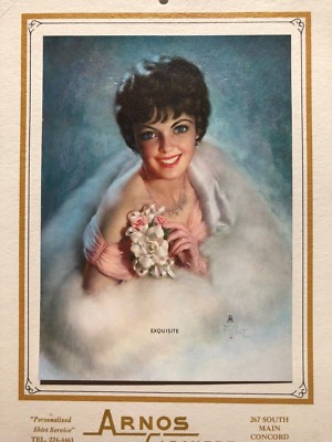 1969 Advertising Calendar w/ Pinup Girl by Zoe Mozert w/ Arnos