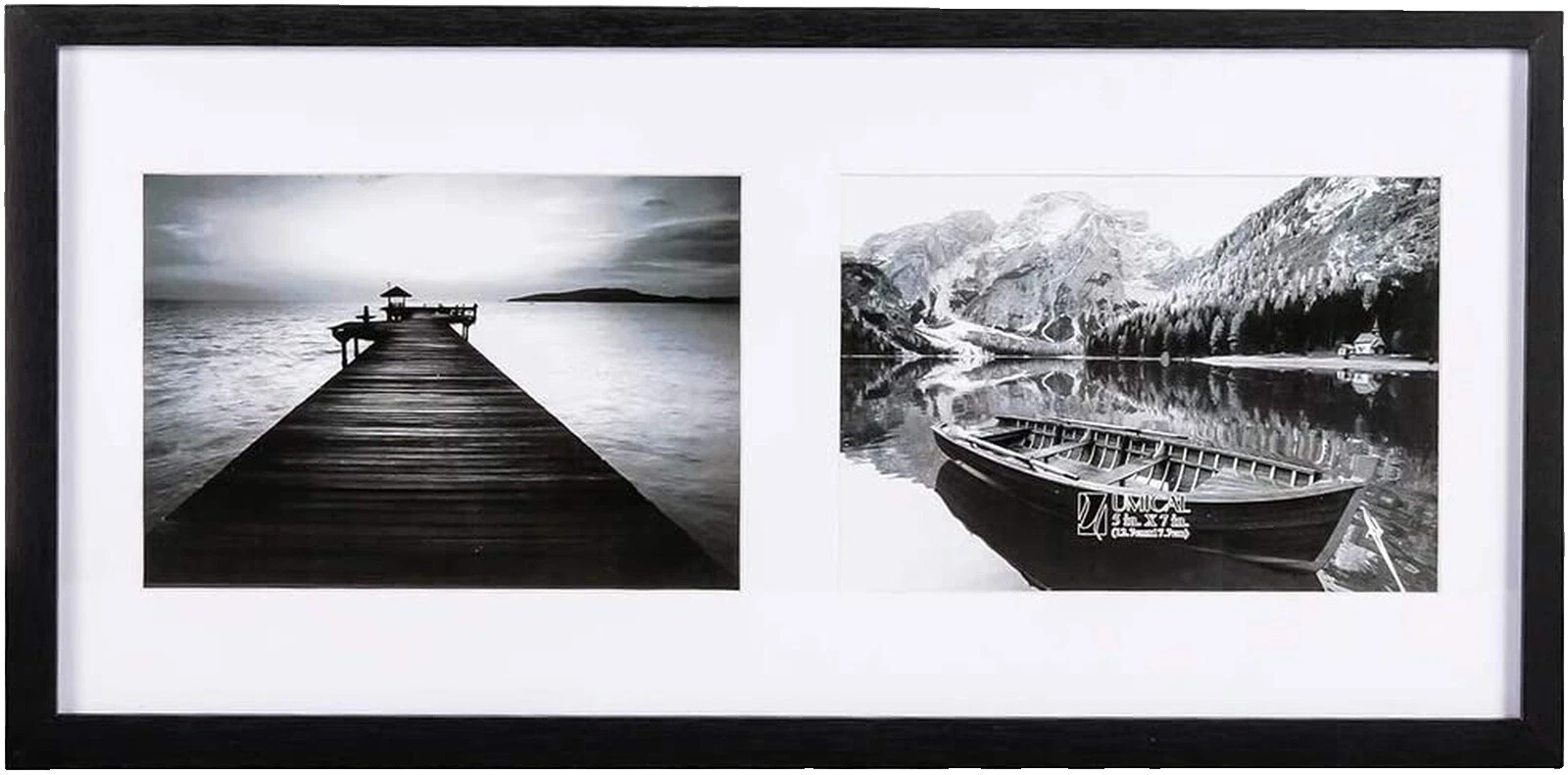 Porta-retratos Retangular de Madeira Art Deco