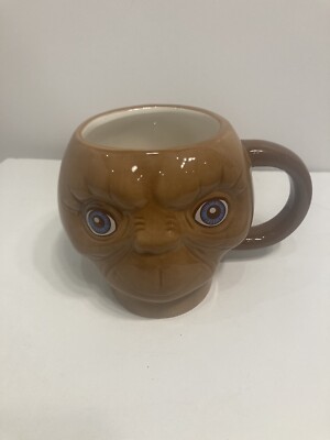ET Extra-Terrestrial Figural Ceramic Mug Cup Face Head New