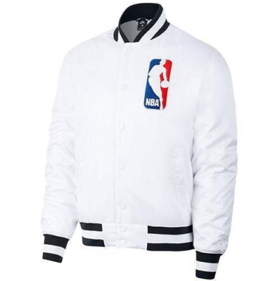 Nike x NBA Bomber Jacket - Men's - White | eBay