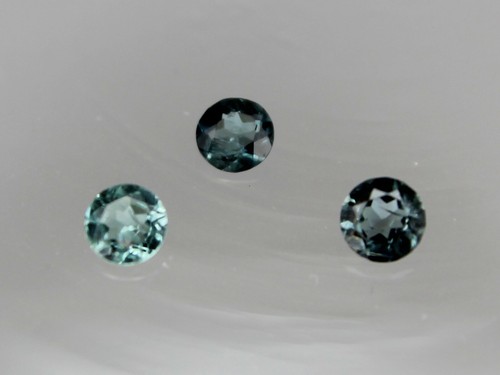 1x 2mm Blue Indicolite & Forest Green Tourmaline Round Loose Natural Gemstone - Picture 33 of 51