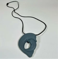 Lil' Jumbl Baby Teething Pendant - Gray