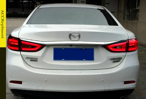 For Mazda 6 2014-2017 Dark LED Tail Lights Brake Trunk Light Sequential Signal - Picture 8 of 14