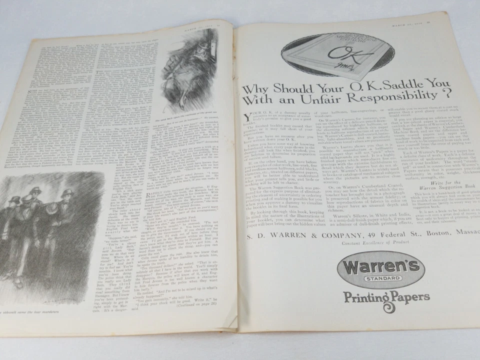 Collier's The National Weekly Magazine Vintage Ads March 23 1918 - Image 3 of 3