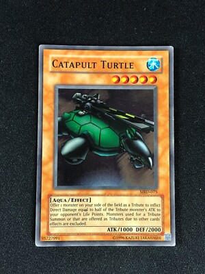 YUGIOH CATAPULT TURTLE MRD-075 SUPER HP/CREASES