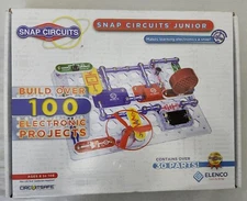 Elenco Snap Circuits Jr 100 Electronic Exploration Homeschool Projects Kit NEW!