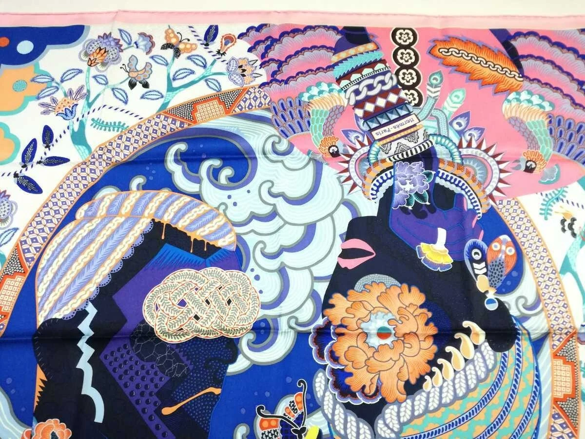 Hermes pink hotsell silk scarf