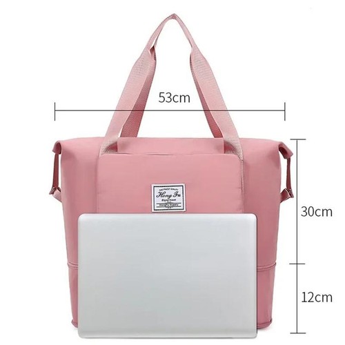 the Foldie Bag Waterproof Travel Duffle Bag Expandable Large Capacity Folding - Picture 6 of 9