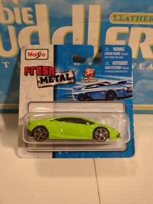 Maisto Lime Green Lamborghini Huracán LP 610-4 Fresh Metal 1:64 HTF.