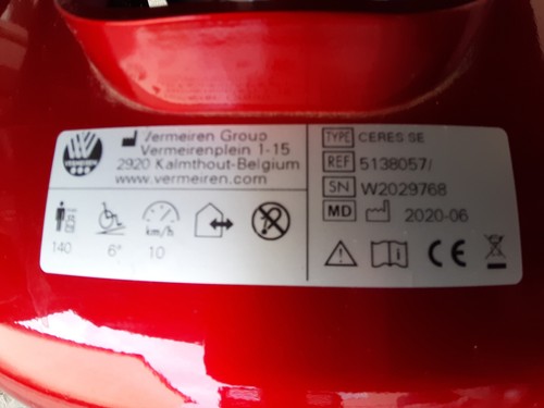 Seniorenmobil E-Mobil Elektromobil Vermeiren Ceres SE 4-Rad 10km/h rot - Bild 11 von 11