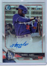 IBANDEL ISABEL 2018 Bowman Chrome RC REFRACTOR AUTO /499 Angels #CPA-11
